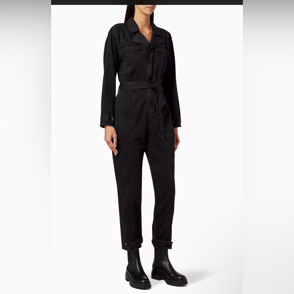 Good American Hourglass Women's Black Denim Jumpsuit - Picture 1 of 10